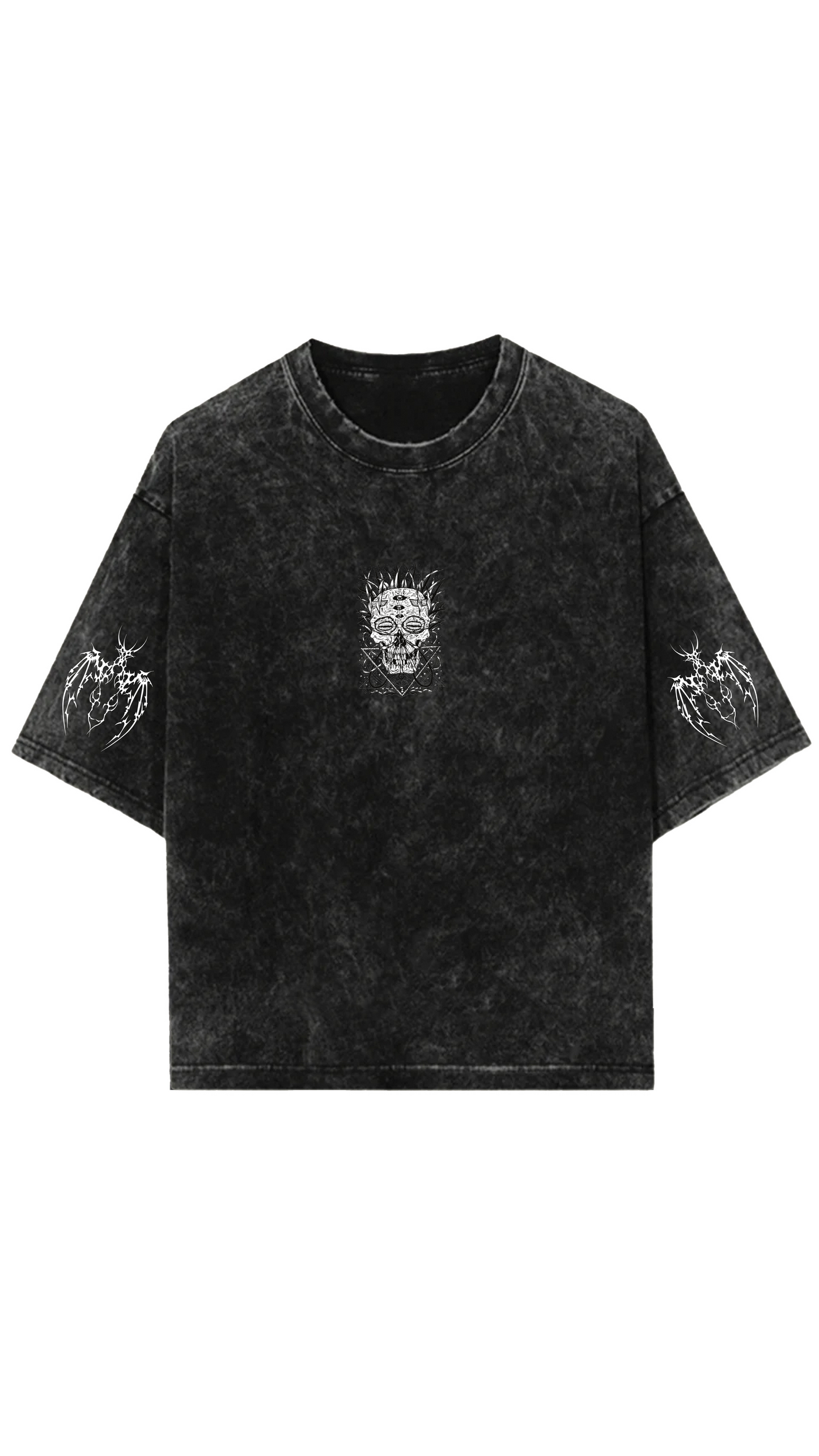 Circle of Goat Designed Vintage Oversized T-shirt