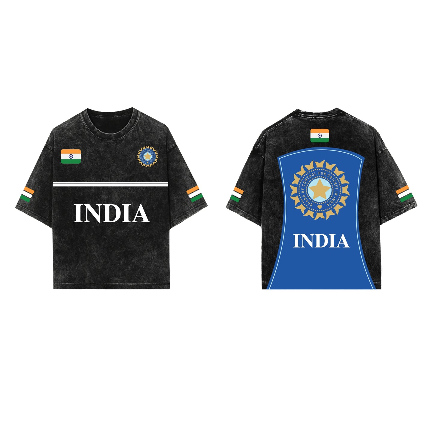 Indian Jersey Designed Oversized T-shirt