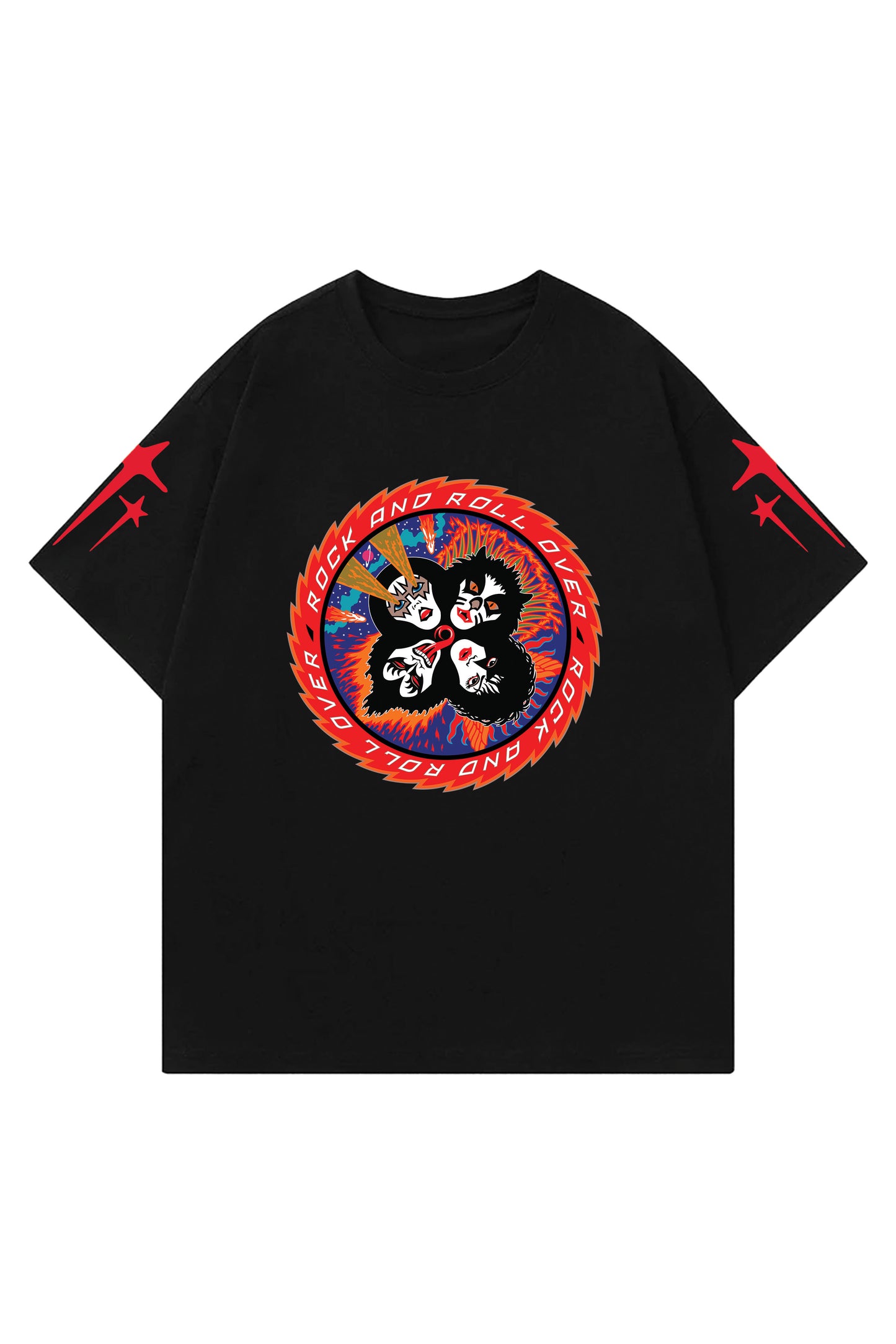 Kiss Designed Oversized T-shirt