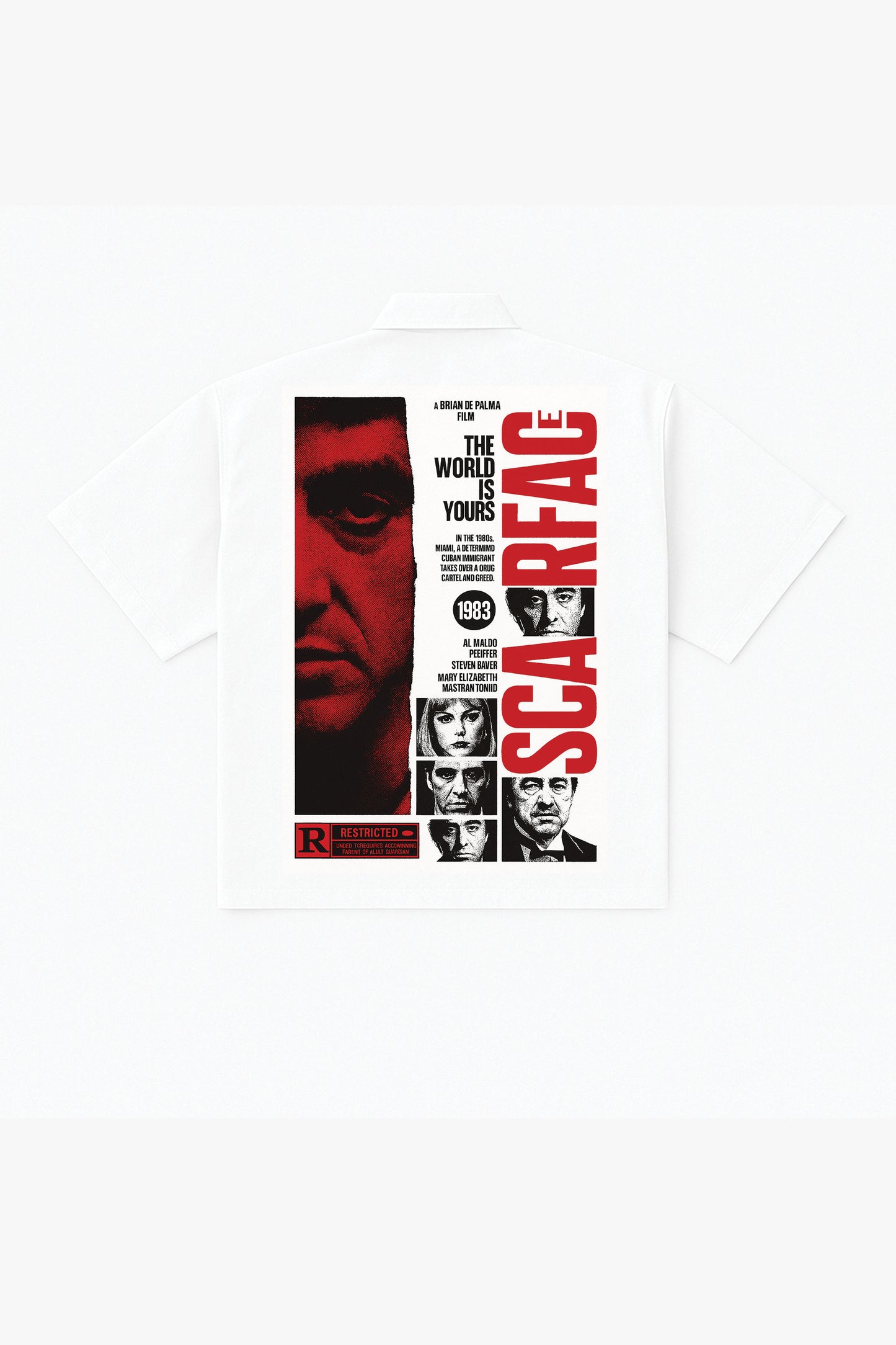 Scarfare Designed Oversized Half Shirt