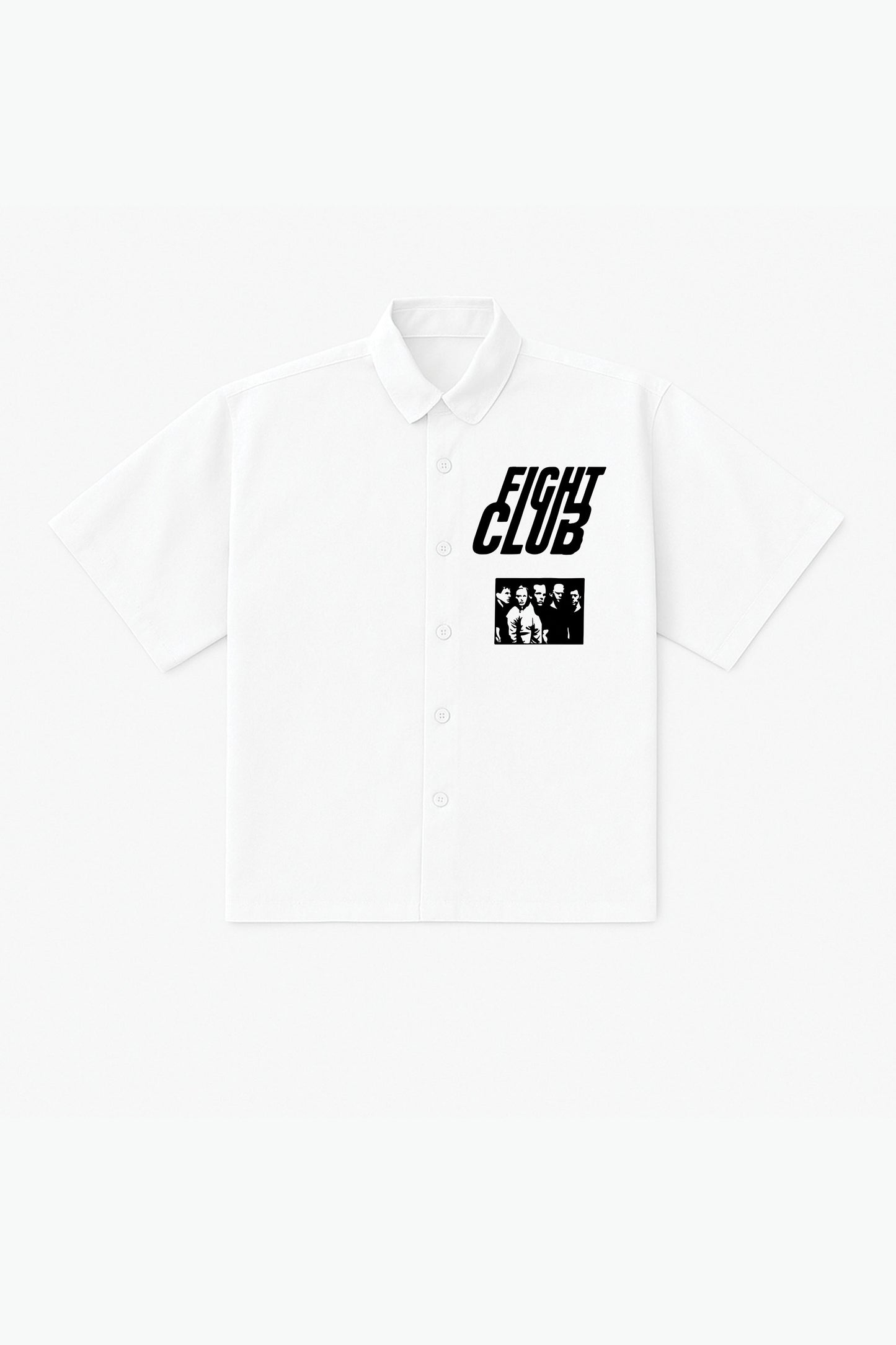Fight Club Designed Oversized Half Shirt