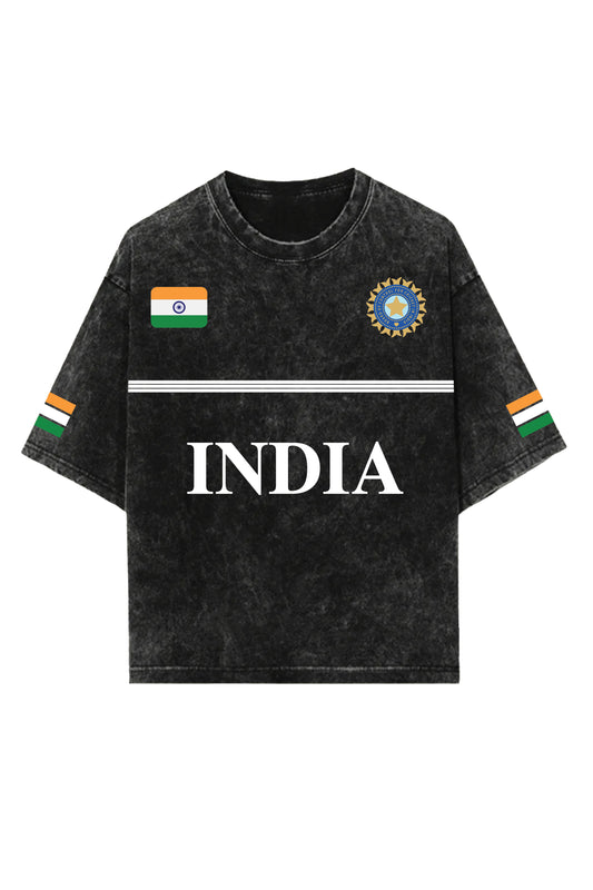 Indian Jersey Designed Oversized T-shirt