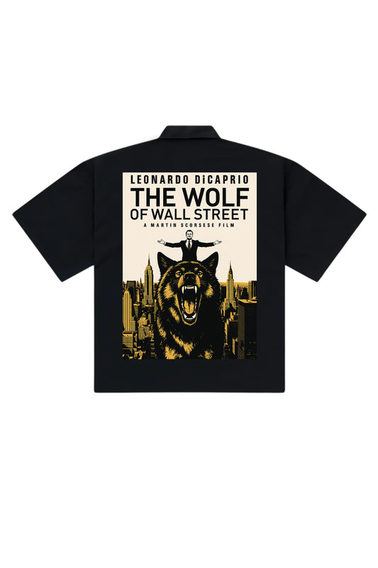The Wolf Of Wall Street Designed Oversized Half Shirt