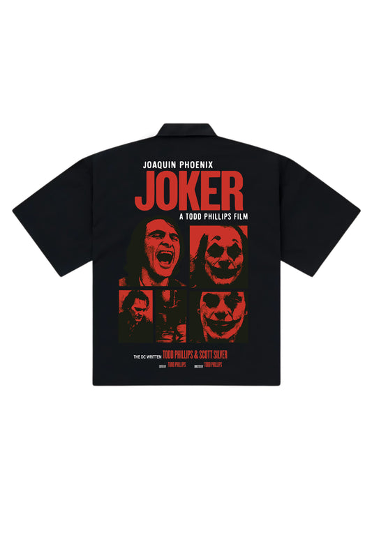 Joker Designed Oversized Half Shirt