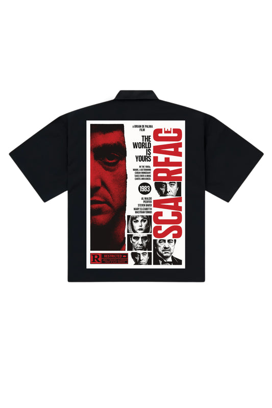 Scarfare Designed Oversized Half Shirt