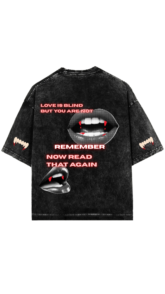 Love Is A Myth Designed Vintage Oversized T-shirt